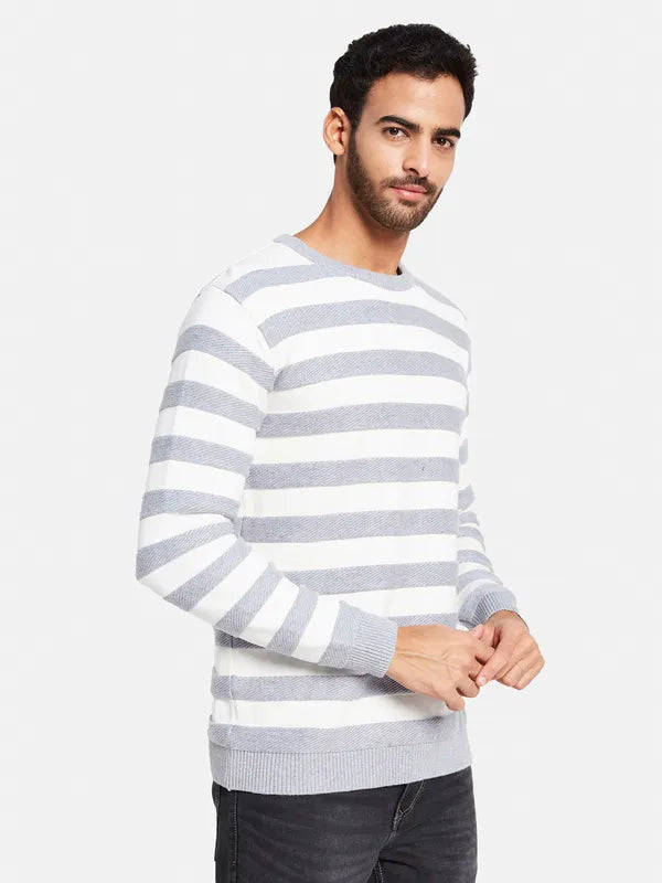 Striped Cotton Pullover Sweaters