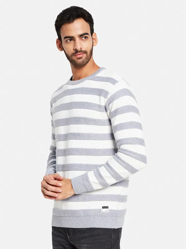 Striped Cotton Pullover Sweaters