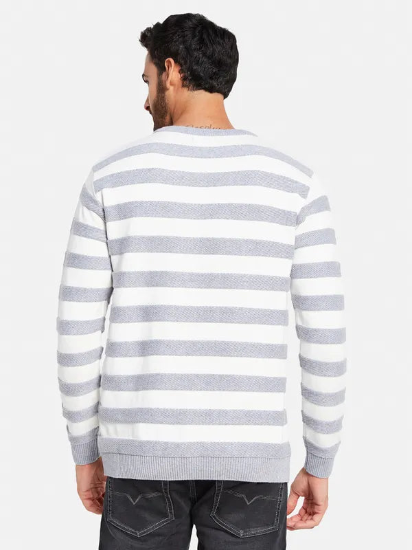 Striped Cotton Pullover Sweaters