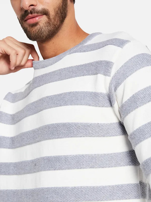 Striped Cotton Pullover Sweaters