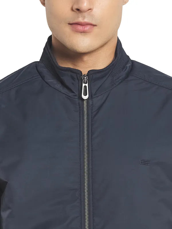 Mettle Men Navy Blue Bomber Jacket