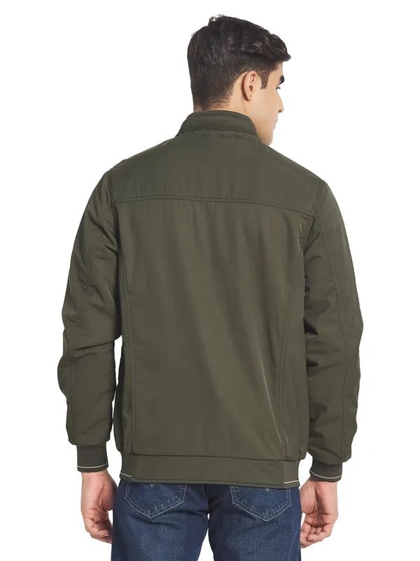 Mettle Men Olive Green Bomber Jacket