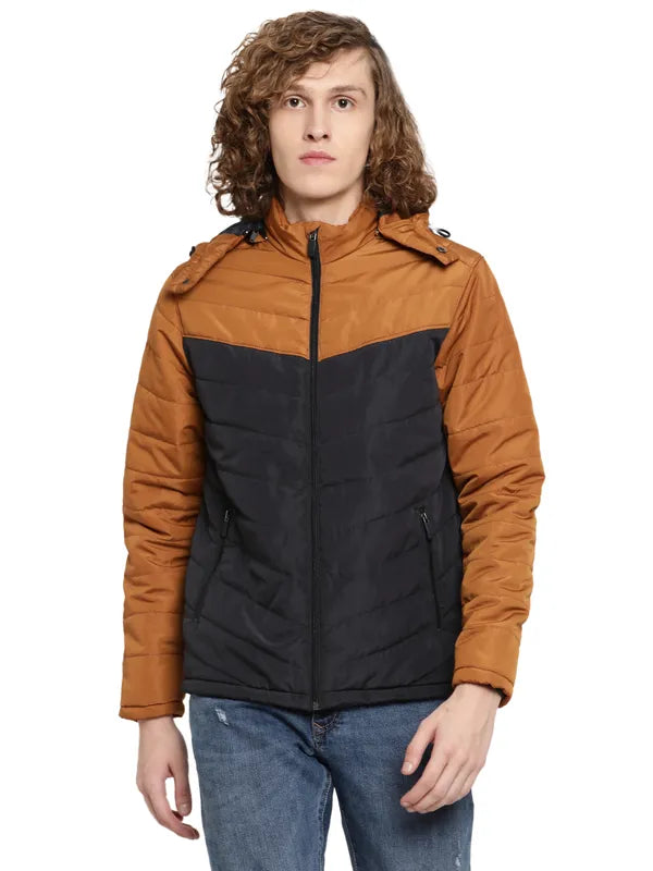 Mettle Men Colourblocked Puffer Jacket