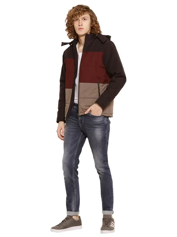 Mettle Men Colourblocked Padded Jacket