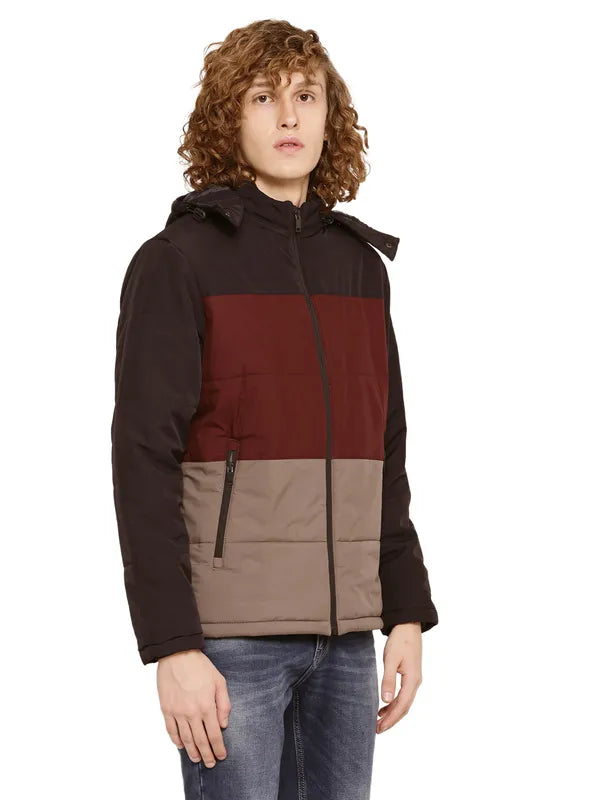 Mettle Men Colourblocked Padded Jacket