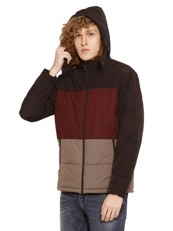 Mettle Men Colourblocked Padded Jacket