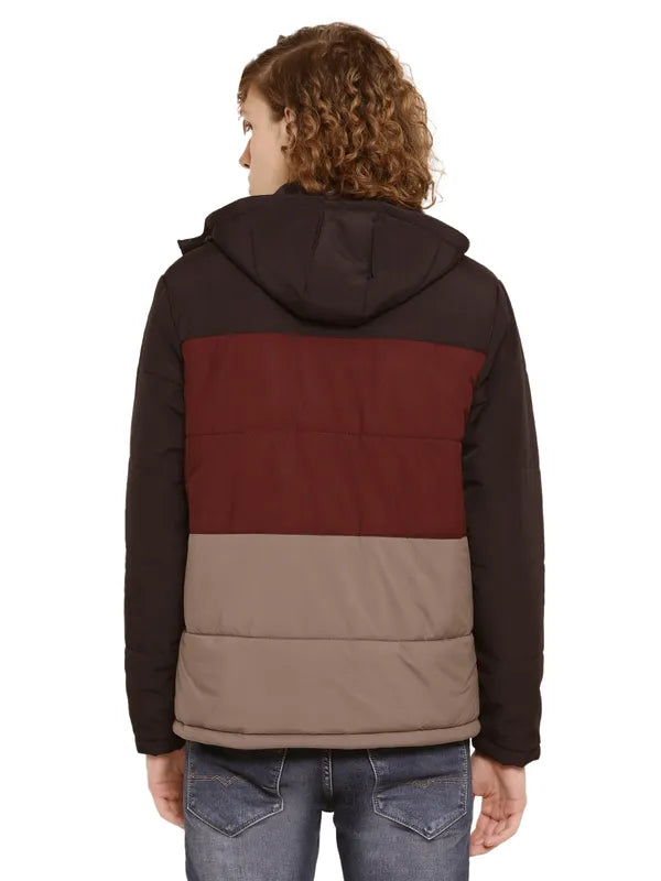 Mettle Men Colourblocked Padded Jacket