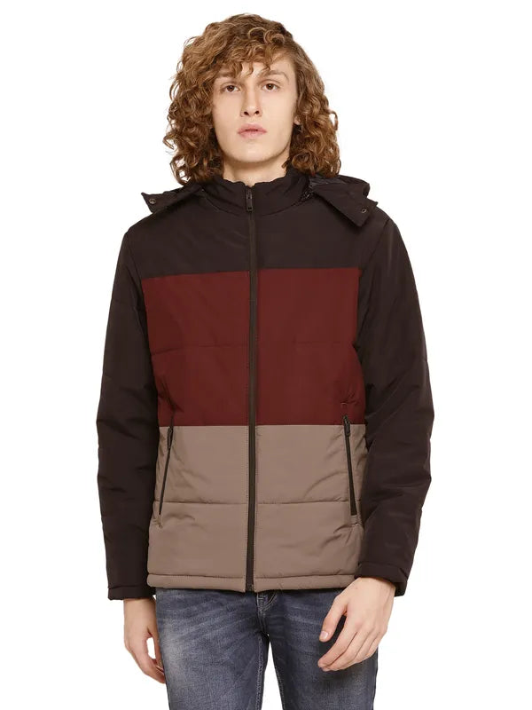 Mettle Men Colourblocked Padded Jacket