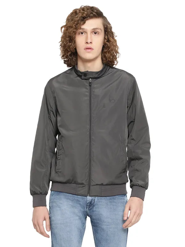 Mettle Men Grey Bomber Jacket