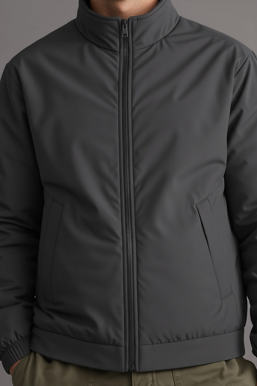 Men Graphite Lightweight Bomber Jacket