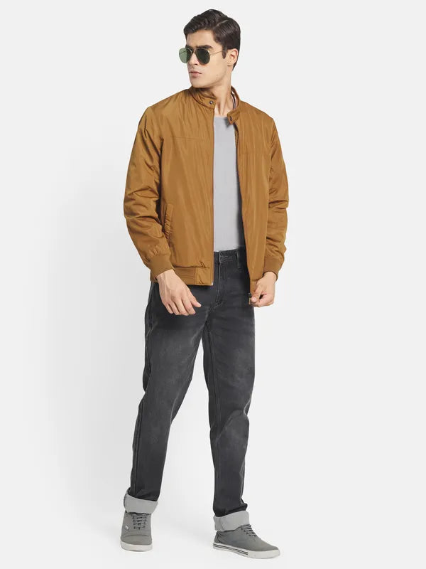 Mettle Men Brown Bomber Jacket