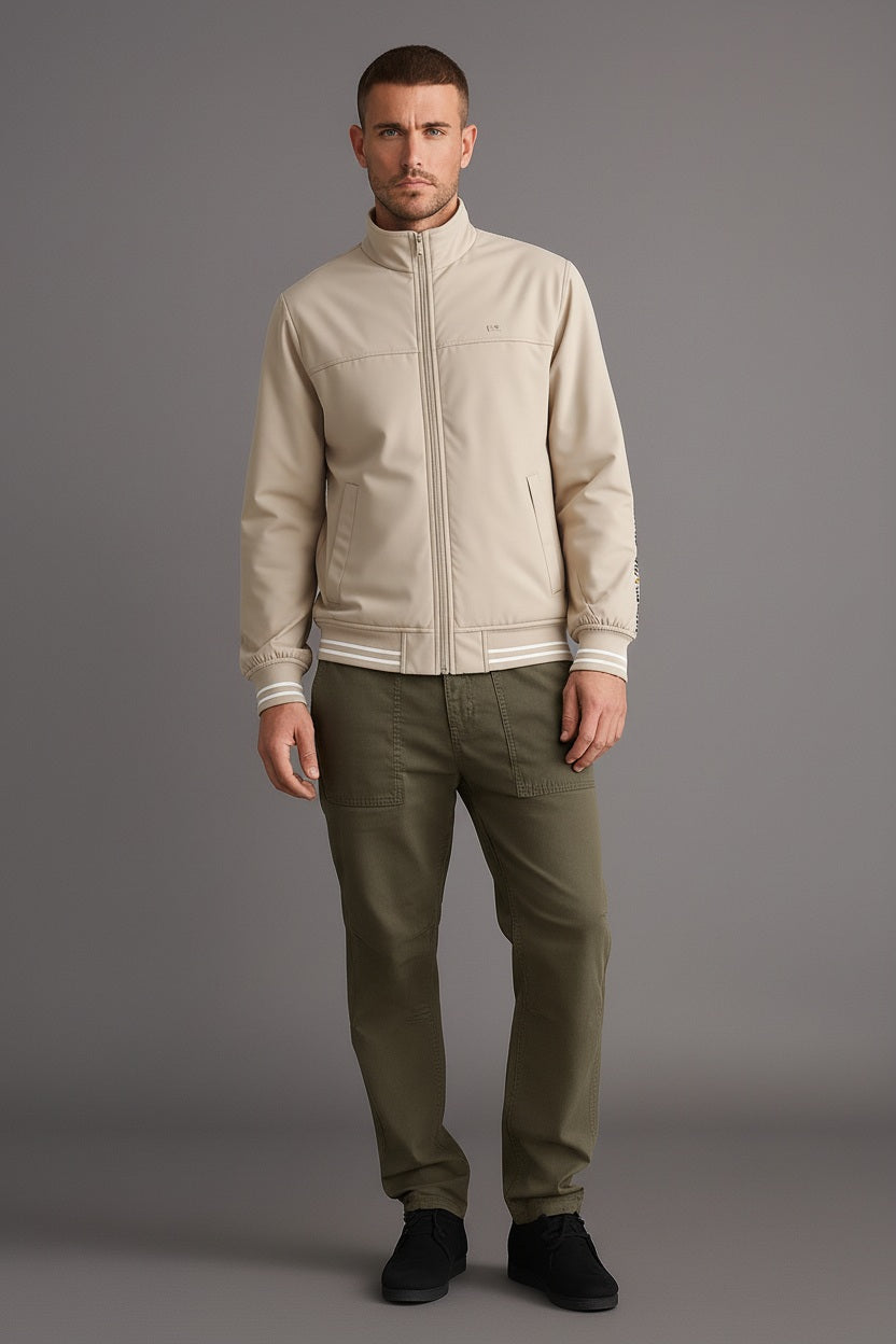 Men Stone Lightweight Bomber Jacket