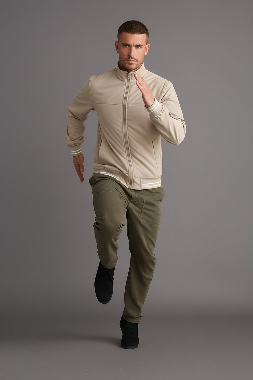 Men Stone Lightweight Bomber Jacket