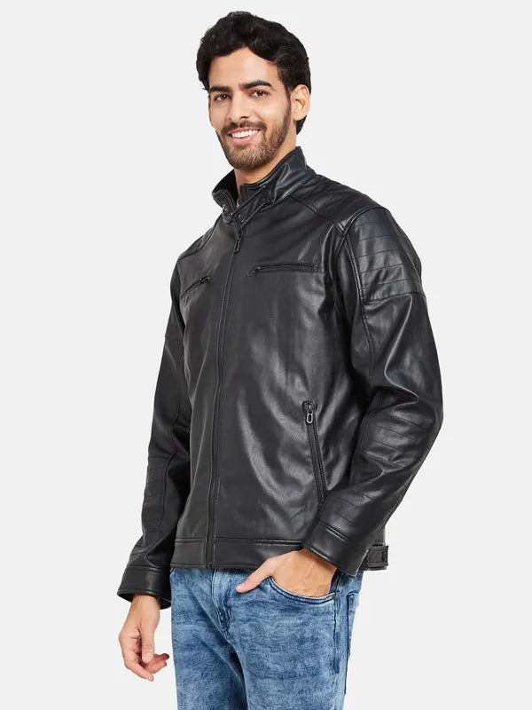 Mettle Men Black Woven Jacket