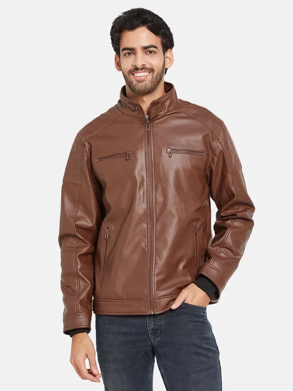 Mettle Men Brown Woven Jacket