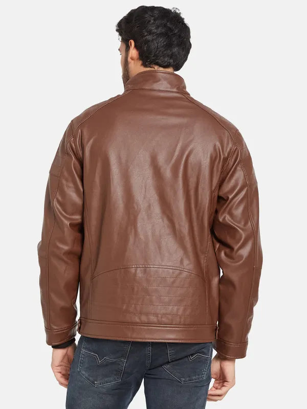 Mettle Men Brown Woven Jacket