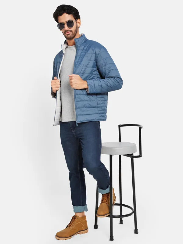 Mettle Men Blue Woven Jacket