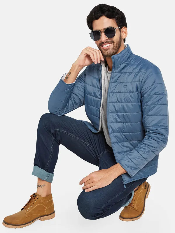 Mettle Men Blue Woven Jacket