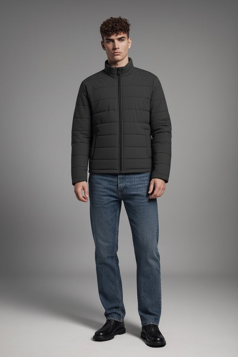 Men Stone Lightweight Puffer Jacket