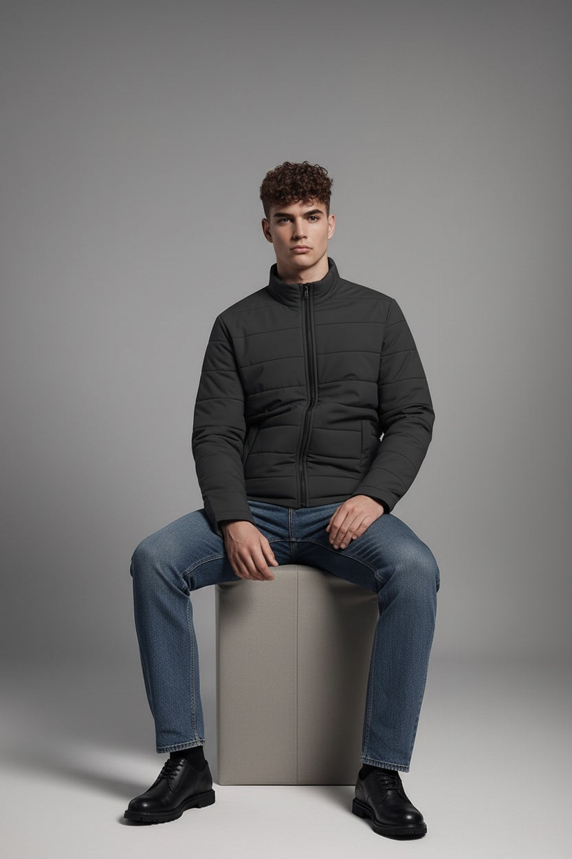 Men Stone Lightweight Puffer Jacket