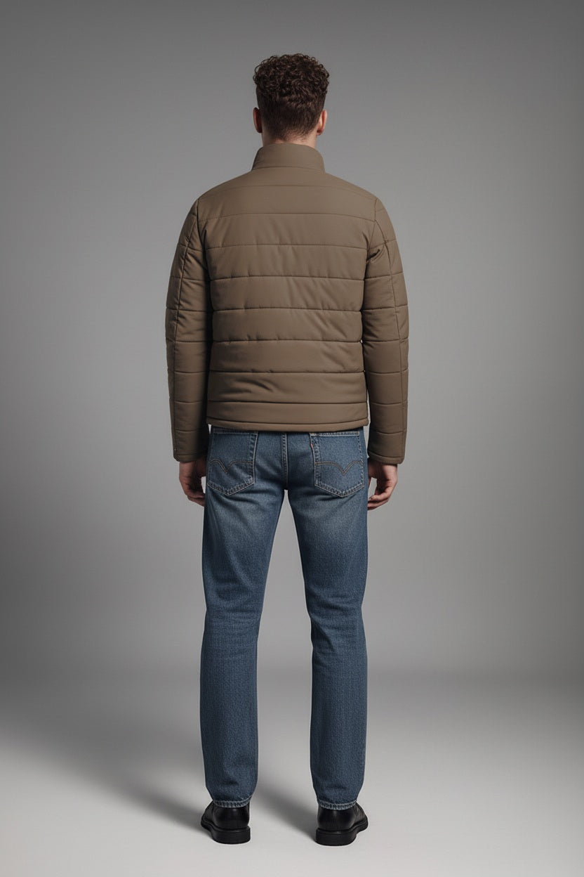Men Stone Lightweight Puffer Jacket