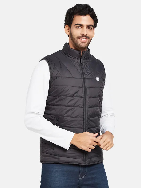 Mettle Men Black Woven Jacket