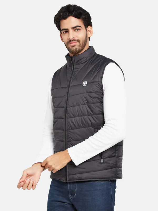 Mettle Men Black Woven Jacket