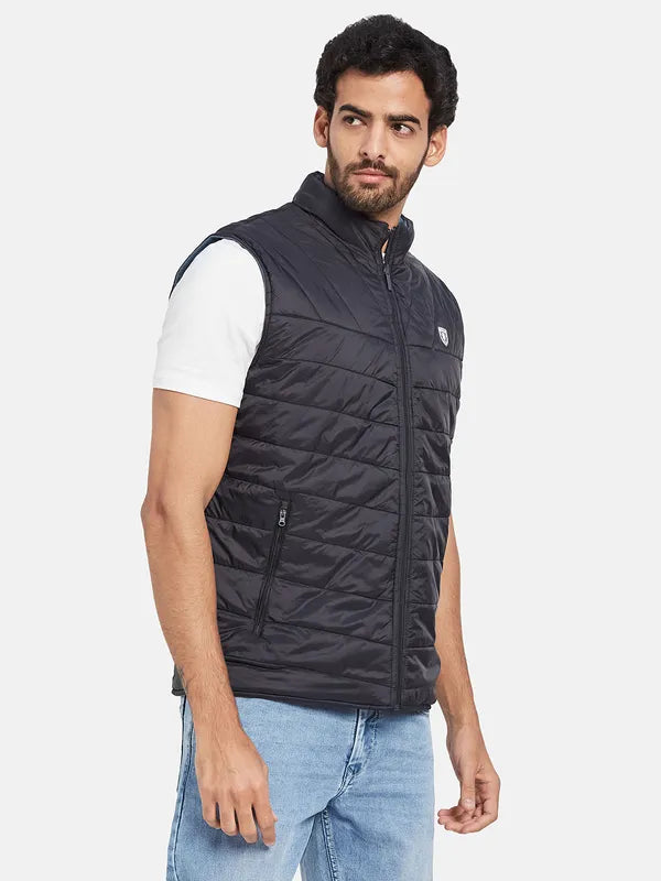 Mettle Mock Collar Sleeveless Padded Jacket