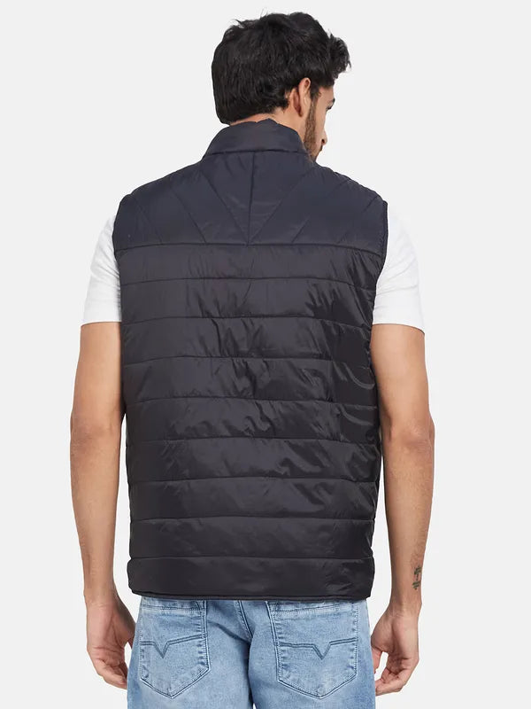 Mettle Mock Collar Sleeveless Padded Jacket