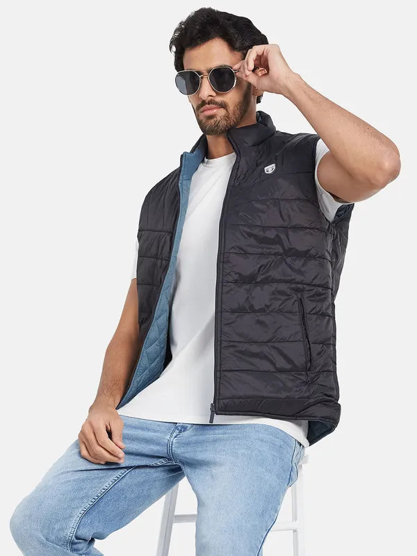 Mettle Mock Collar Sleeveless Padded Jacket