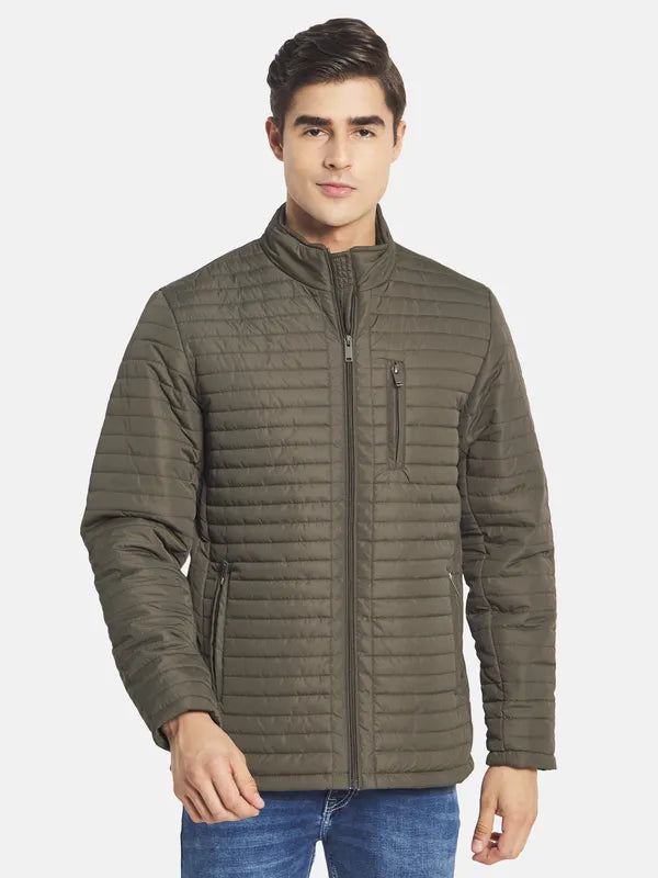 Mettle Men Olive Green Padded Jacket