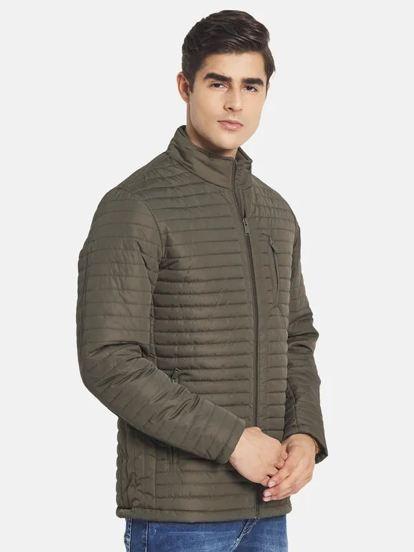 Mettle Men Olive Green Padded Jacket