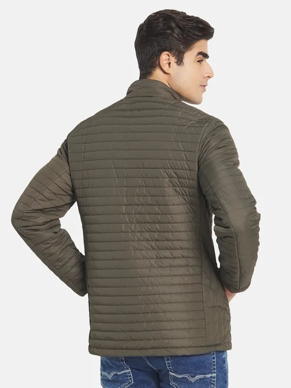 Mettle Men Olive Green Padded Jacket