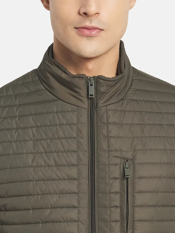 Mettle Men Olive Green Padded Jacket