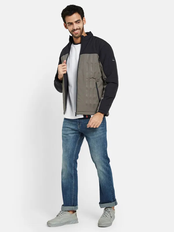 Mettle Men Grey Open Front Jacket