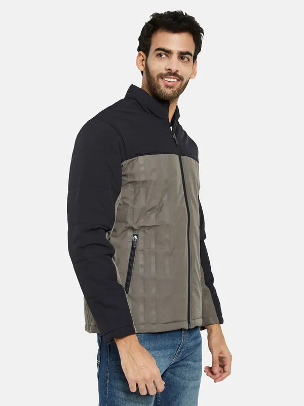 Mettle Men Grey Open Front Jacket