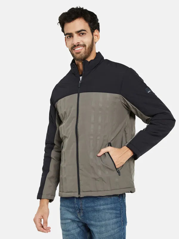 Mettle Men Grey Open Front Jacket