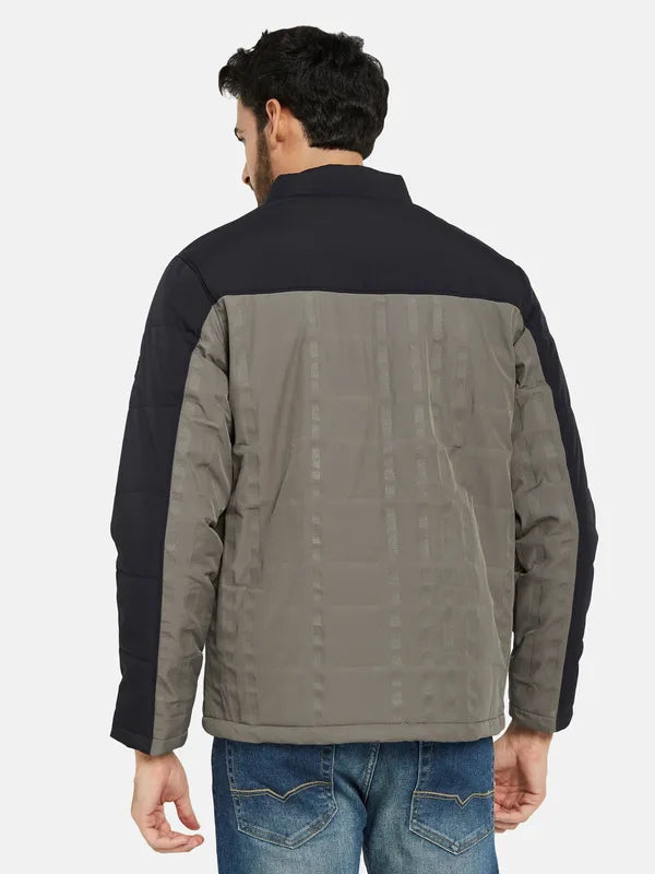 Mettle Men Grey Open Front Jacket