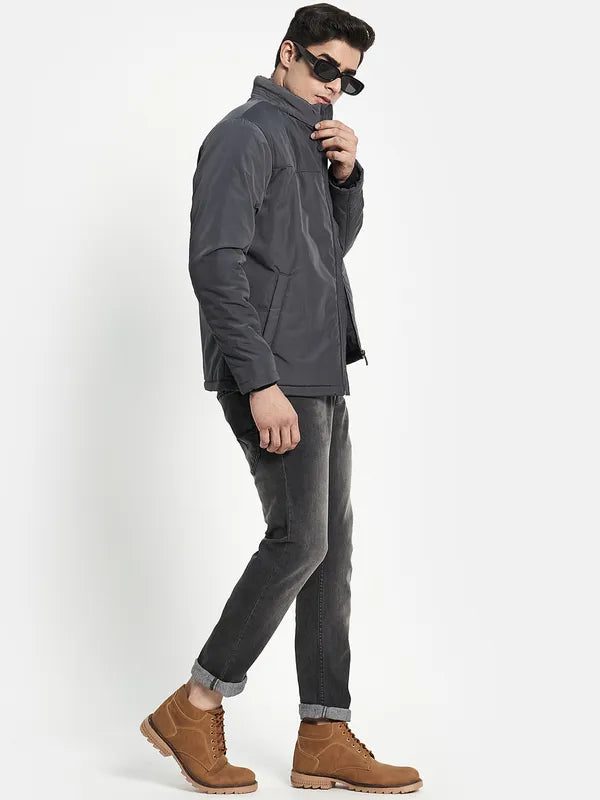 Men Grey Tailored Jacket