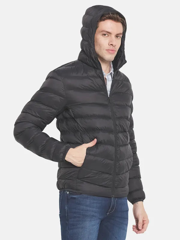 Men Black Puffer Jacket