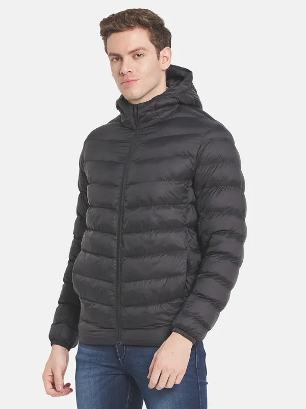 Men Black Puffer Jacket