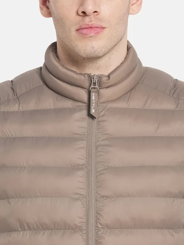 Men Brown Puffer Jacket