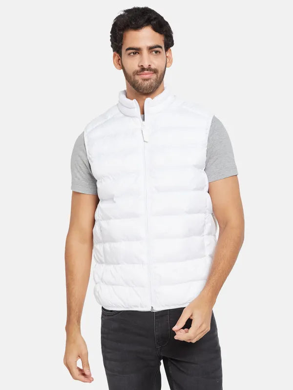 Mettle Men White Woven Jacket