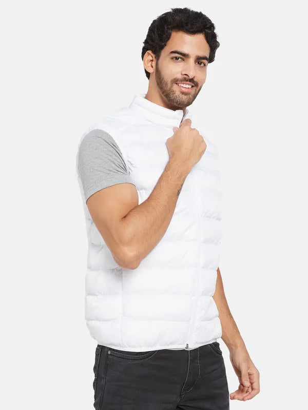 Mettle Men White Woven Jacket