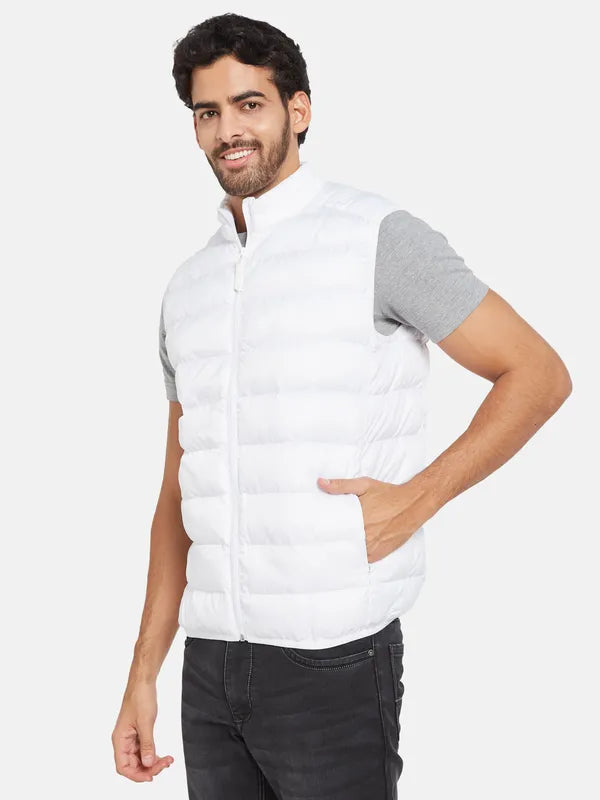 Mettle Men White Woven Jacket