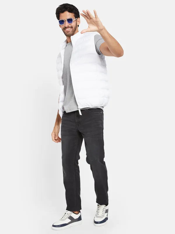 Mettle Men White Woven Jacket