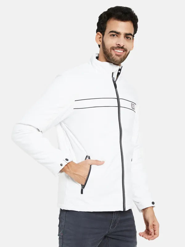 Mettle Men White Sporty Jacket