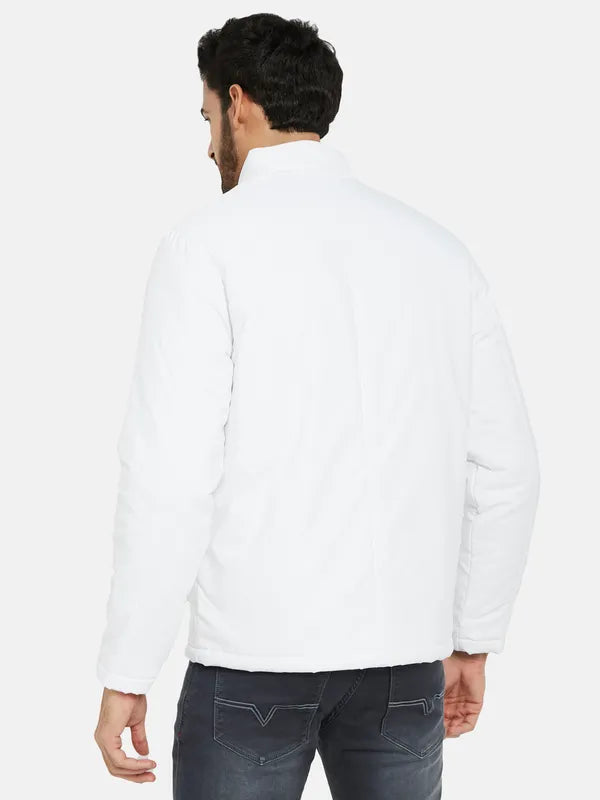 Mettle Men White Sporty Jacket