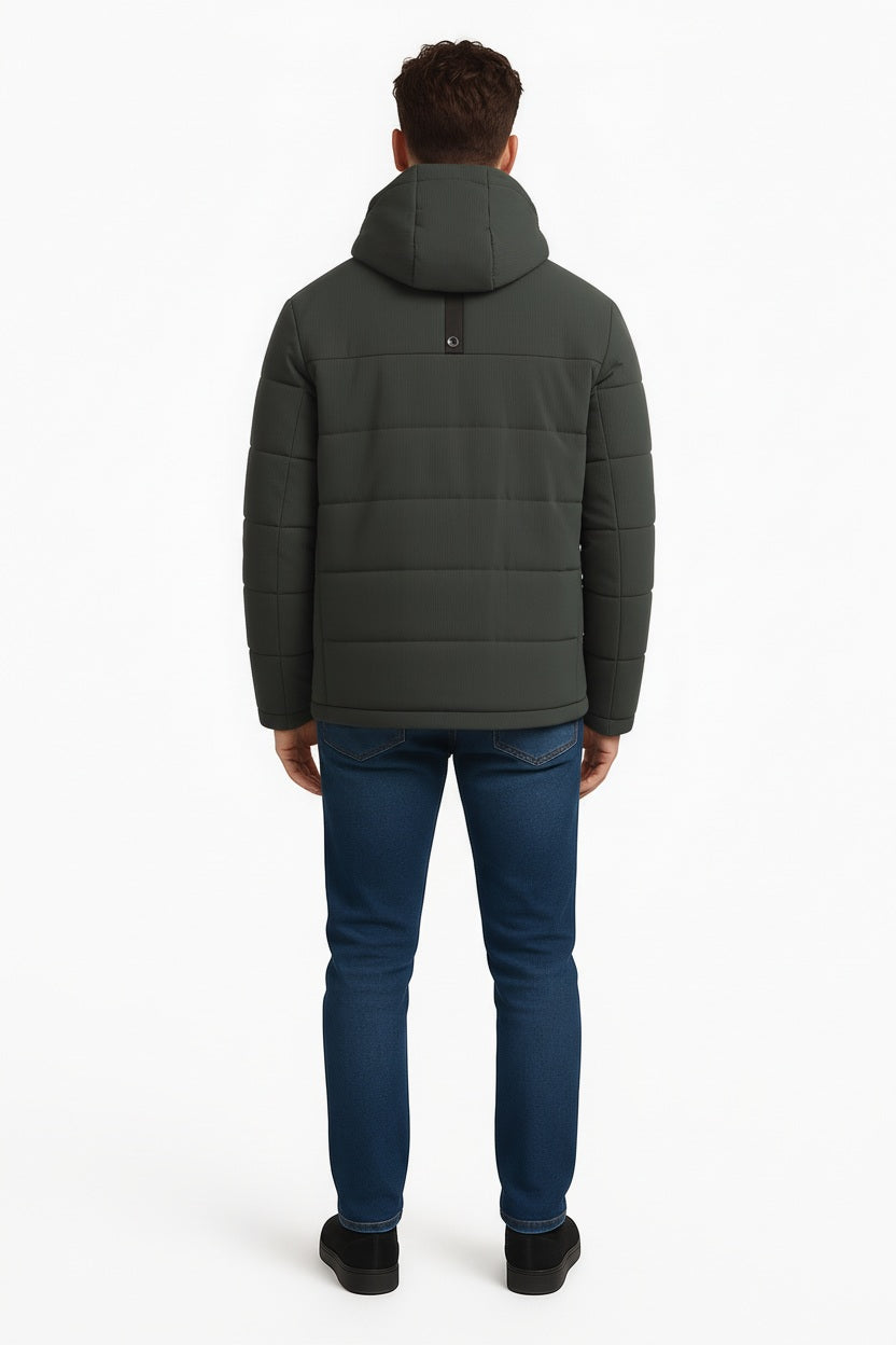 Men Graphite Lightweight Puffer Jacket