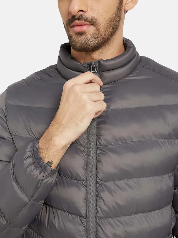 Mettle Men Grey Quilted Jacket